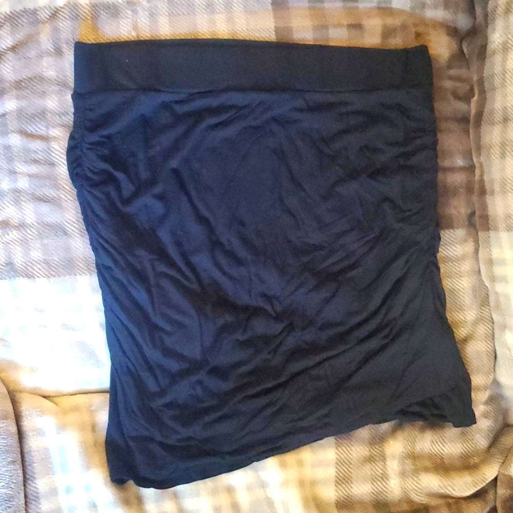 Banana Republic Navy Ruched Skirt